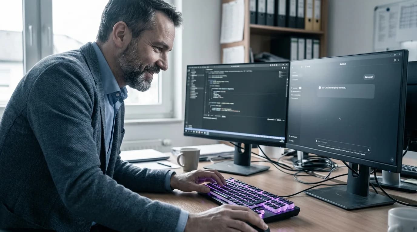 Cinematisches Bild eines leuchtenden Buches mit aufsteigenden Lichtpartikeln in einer dunklen Bibliothek