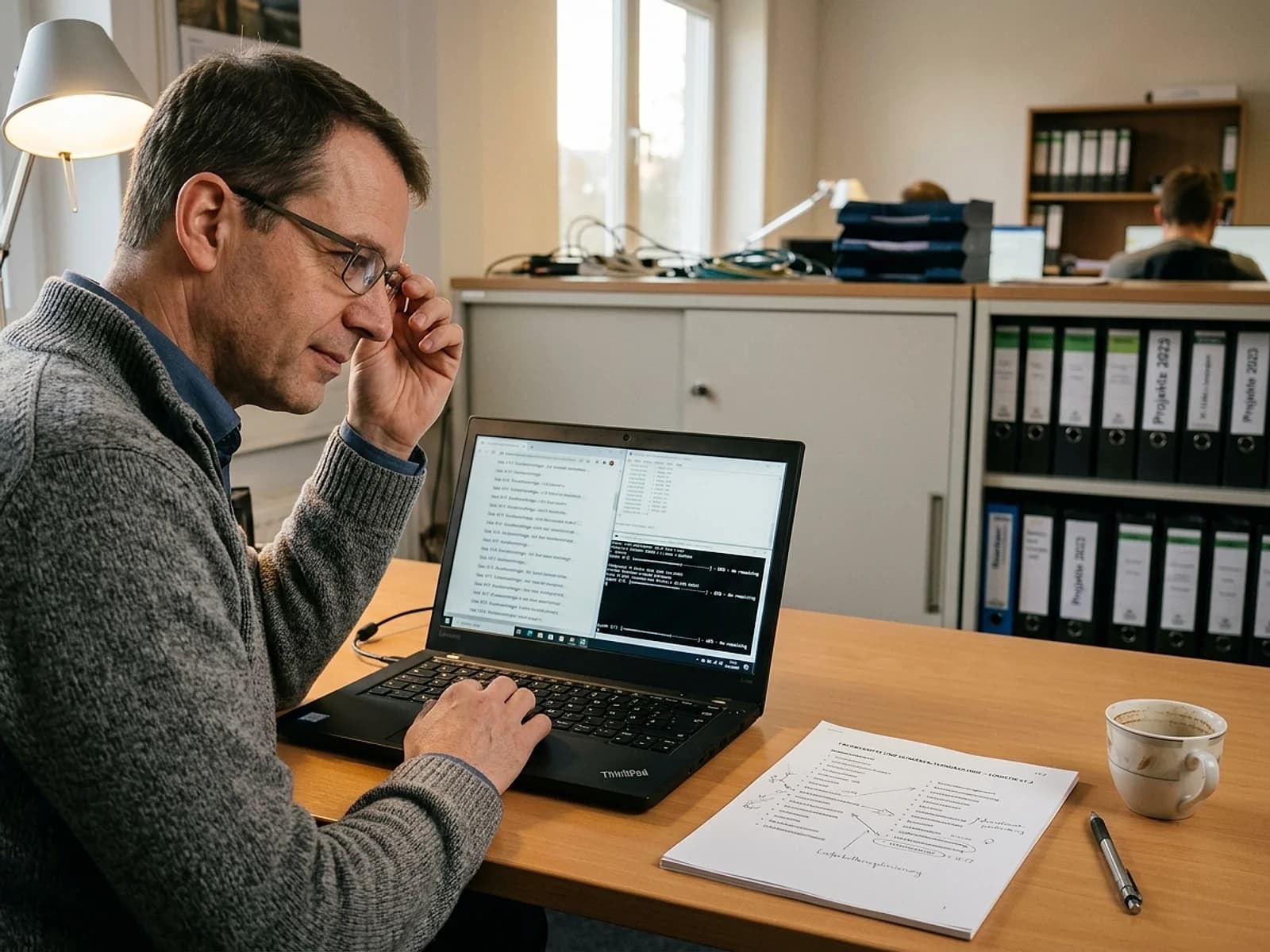 Nahaufnahme von Präzisions-Drehreglern mit violetter LED-Beleuchtung auf einem Mischpult