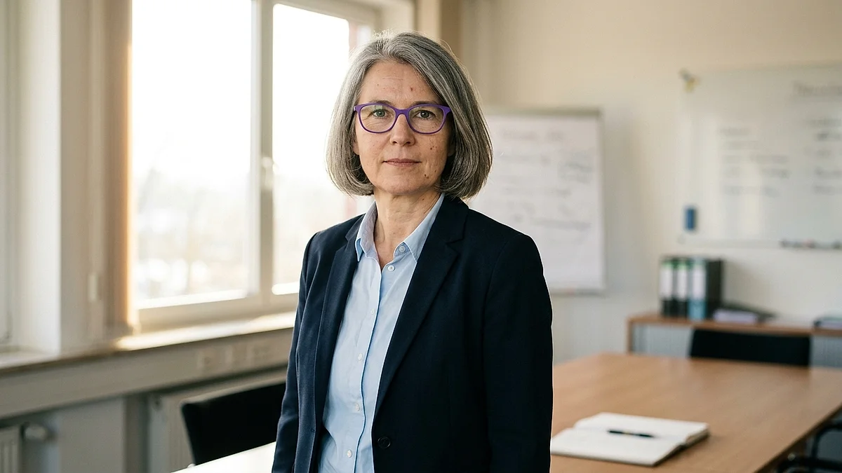 Compliance-Beauftragte in einem hellen Besprechungsraum