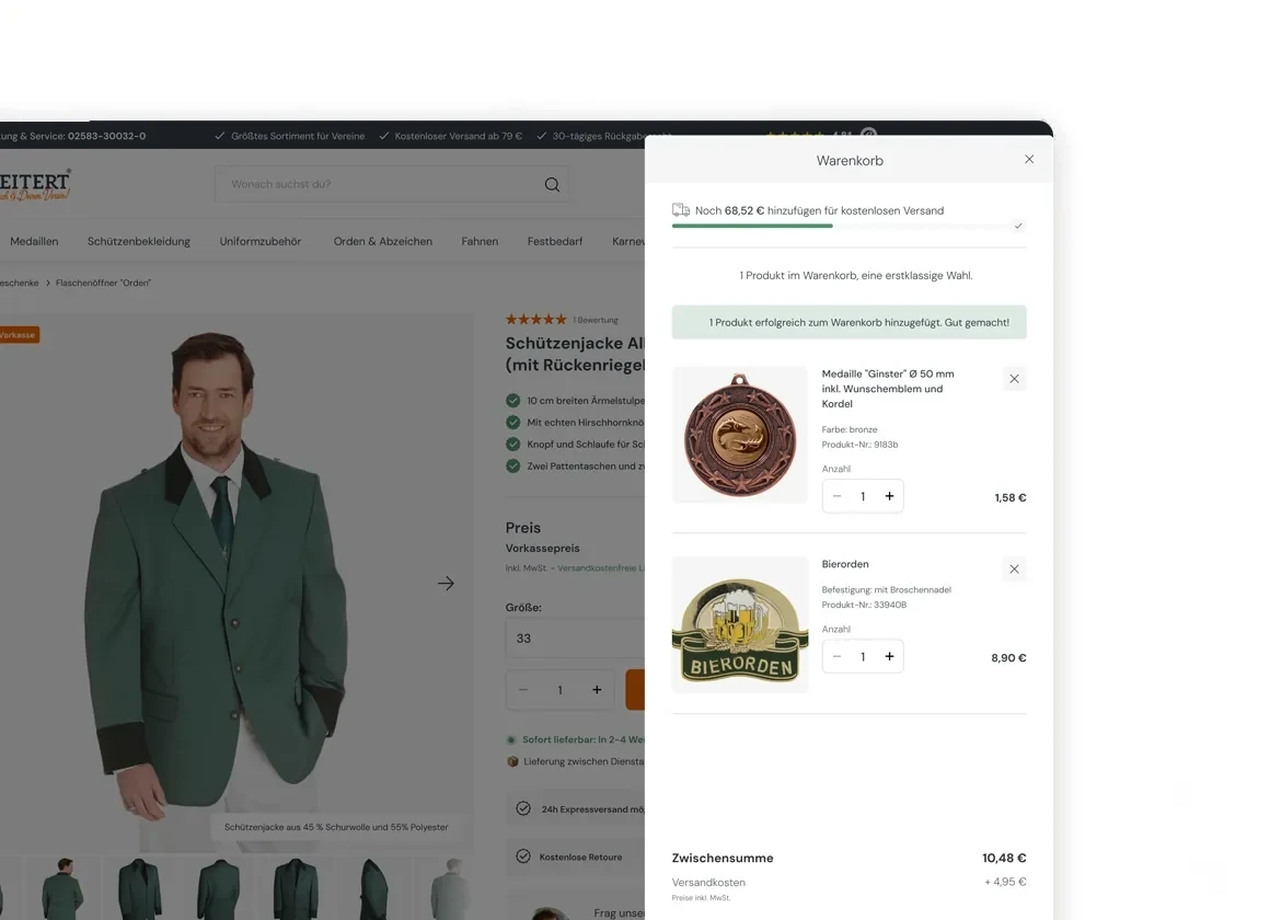 Ansicht 4 aus dem Onlineshop von Vereinsbedarf Deitert
