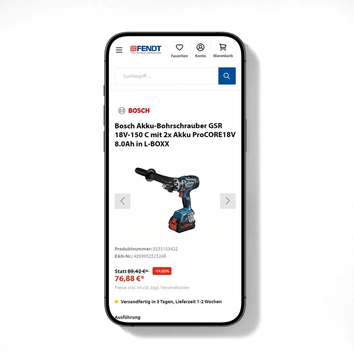 Ansicht 3 aus dem Onlineshop von Fendt Eisen-Shop
