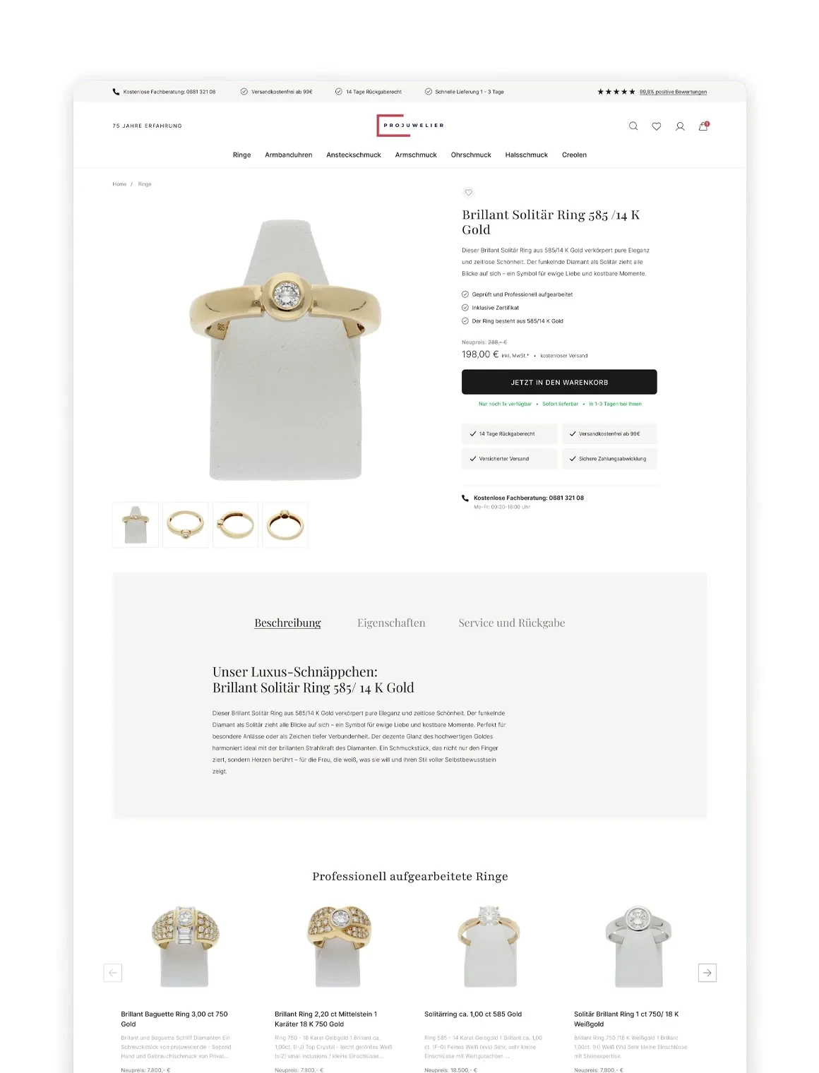 Ansicht 3 aus dem Onlineshop von Projuwelier