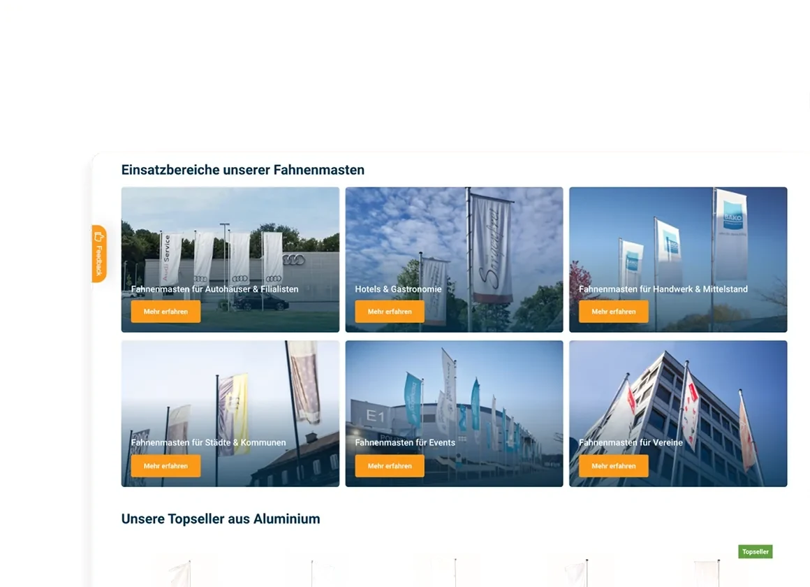 Ansicht 3 aus dem Onlineshop von Fahnenmasten24