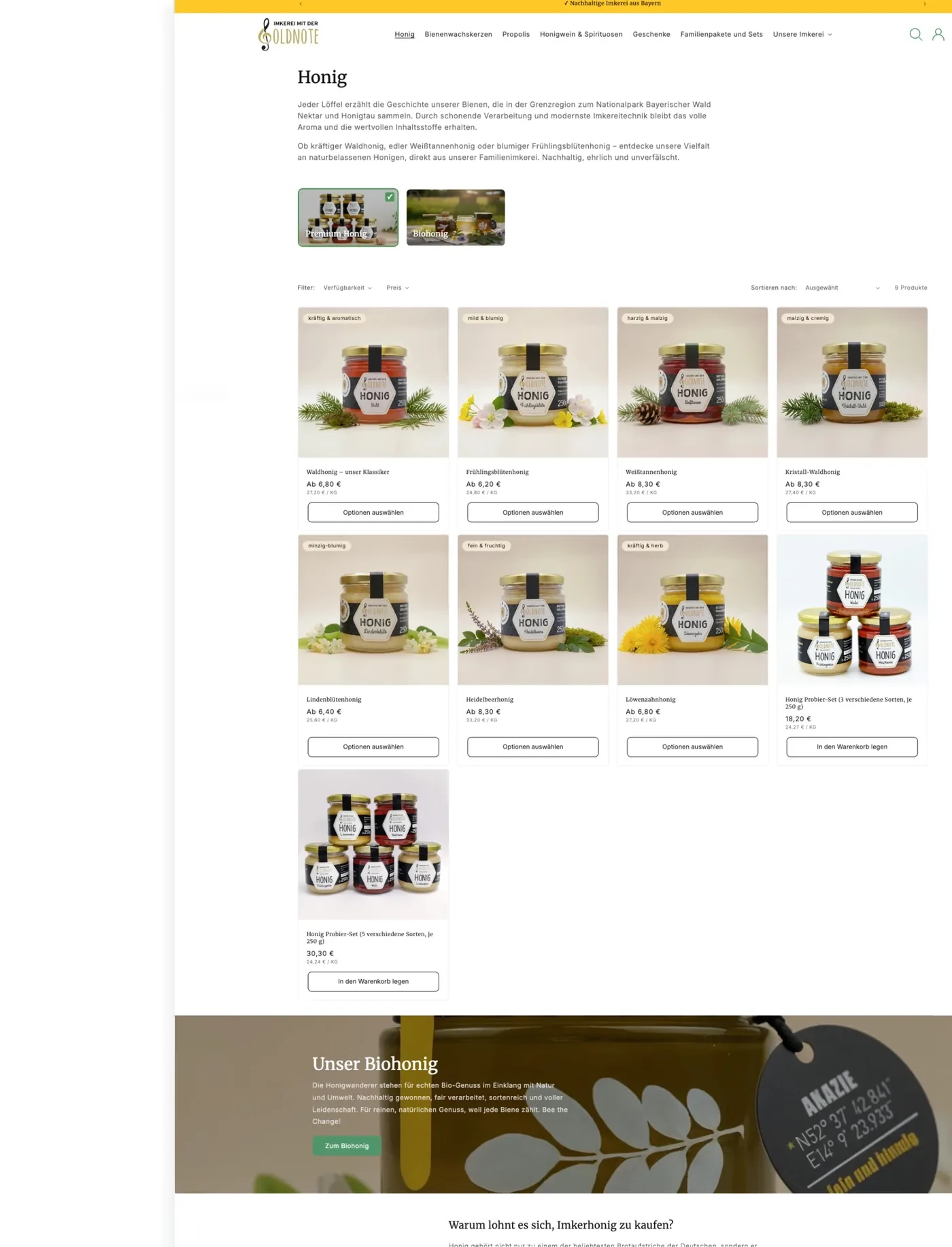 Ansicht 7 aus dem Onlineshop von Imkerei Goldnote