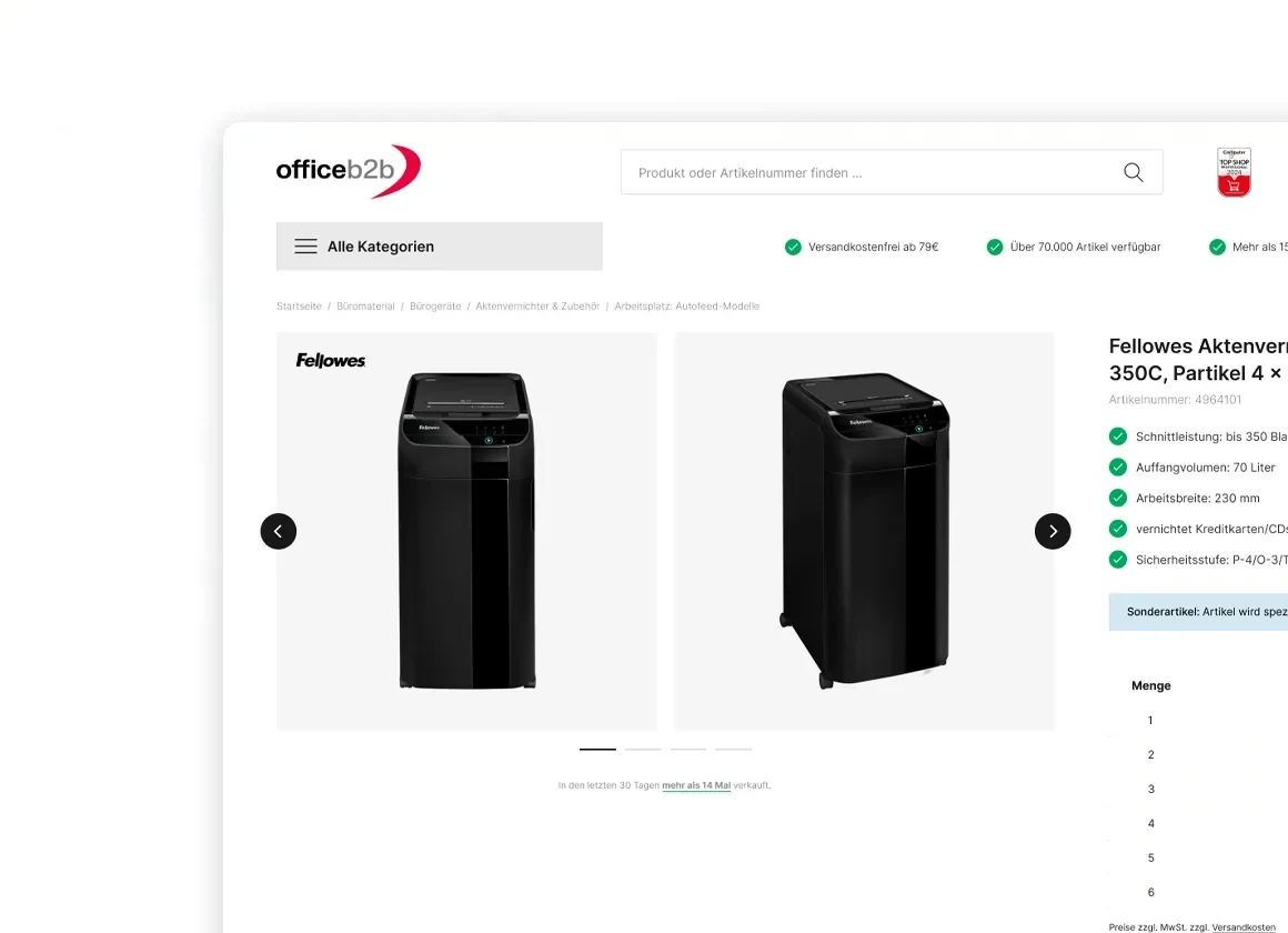 Ansicht 4 aus dem Onlineshop von OfficeB2B