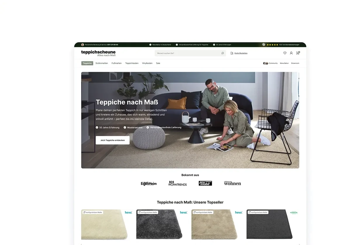 Ansicht 1 aus dem Onlineshop von Teppichscheune