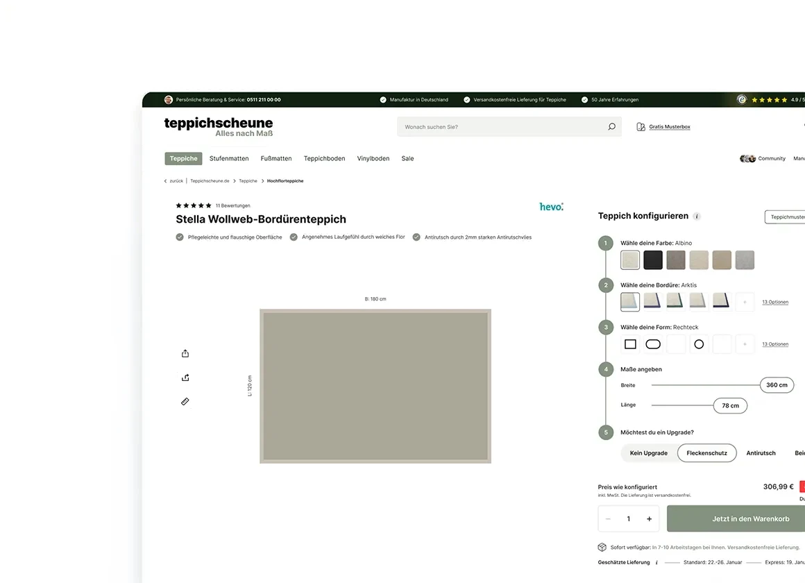 Ansicht 4 aus dem Onlineshop von Teppichscheune