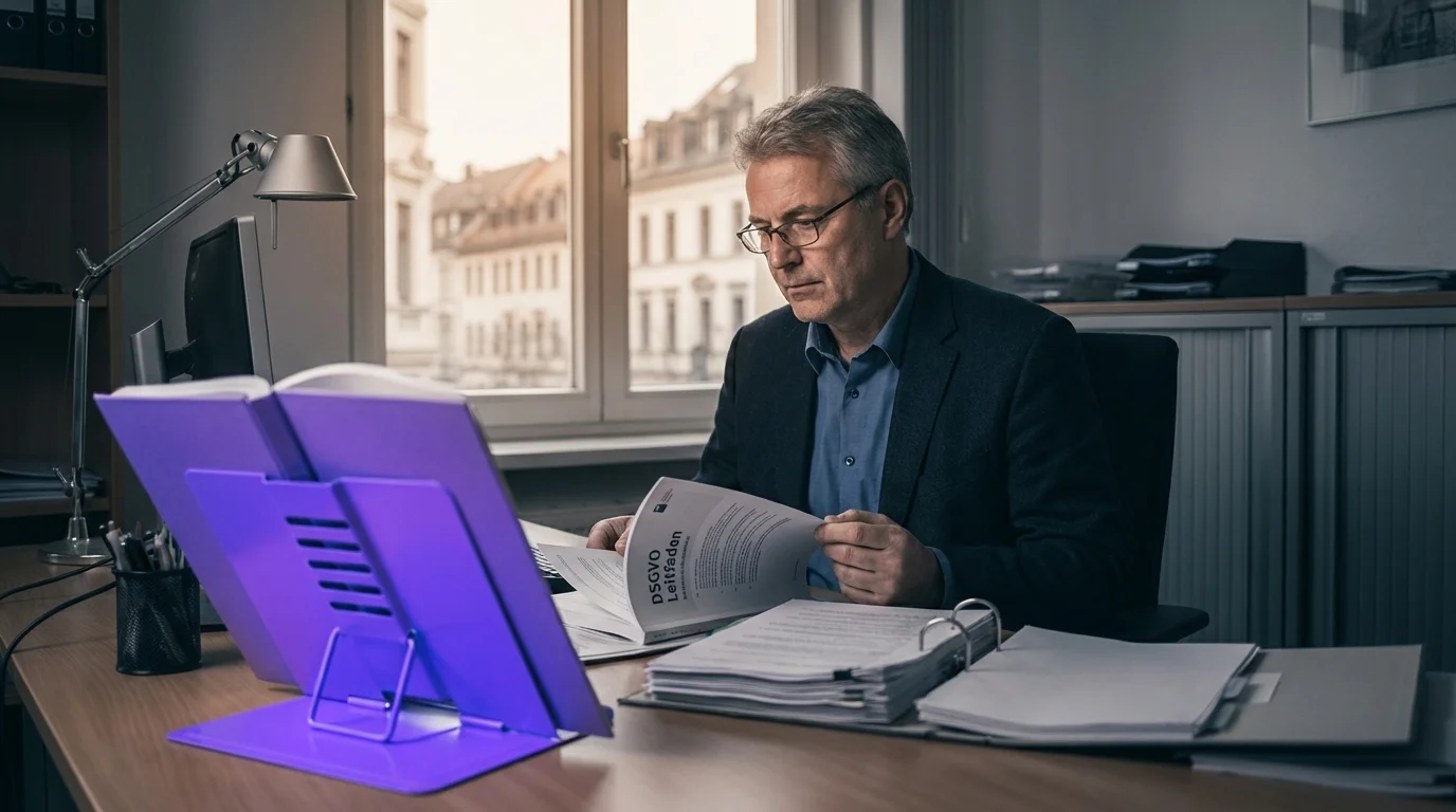 DSGVO-Anforderungen an KI: Europäisches Parlament bei Nacht als Symbol für EU-Datenschutzregulierung